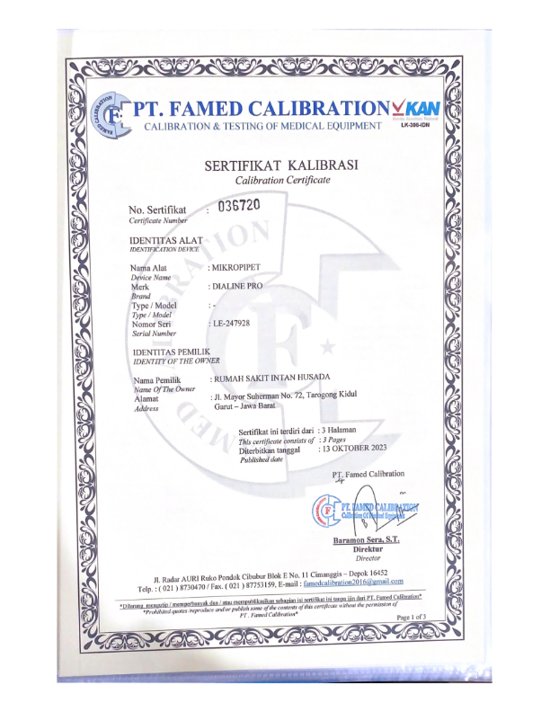 Sertifikat Kalibrasi 3